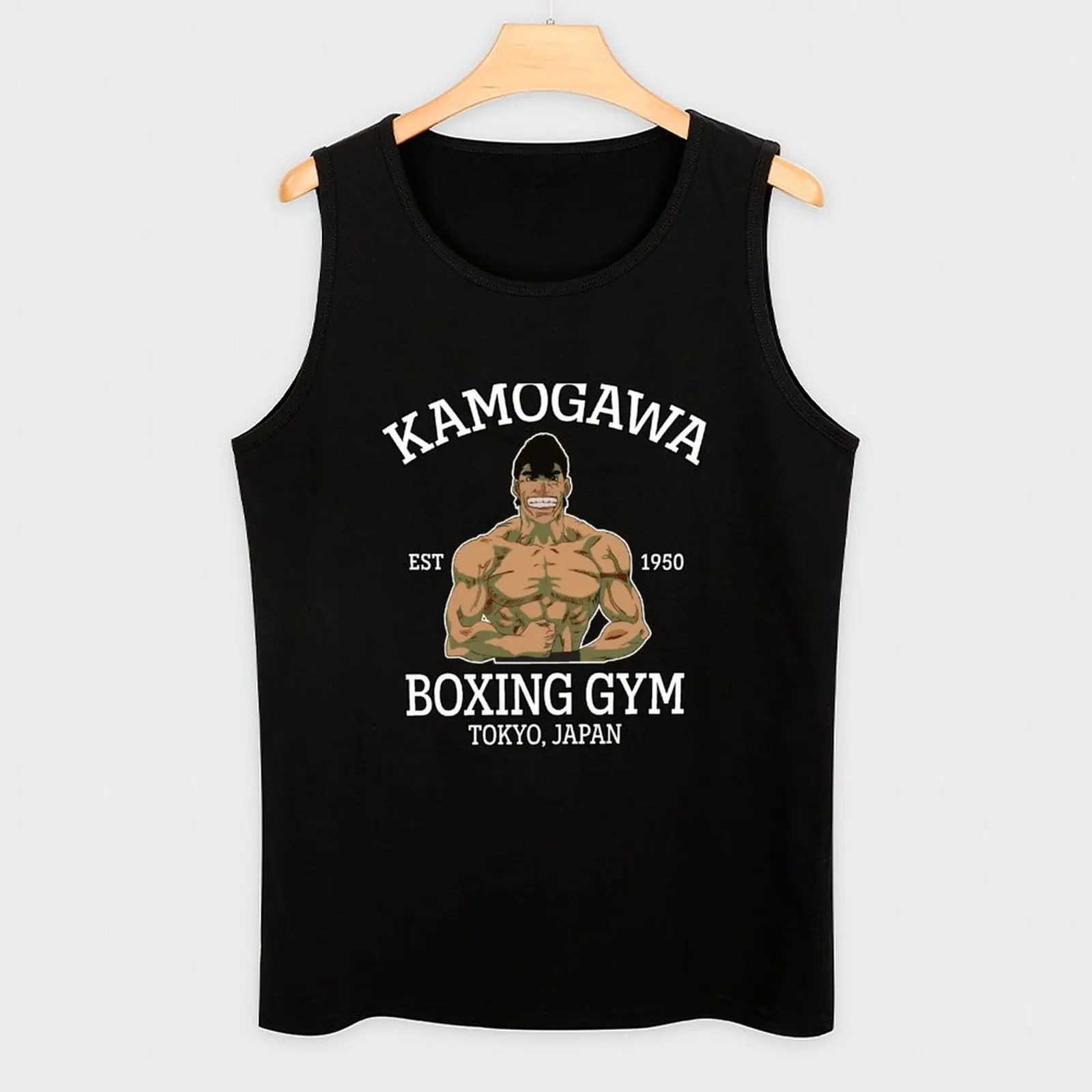 Kamogawa Boxing Gym Takamura Tank Mens Clothing Sleepless Shirt Mens Gym Mens T-shirt Anime X250324