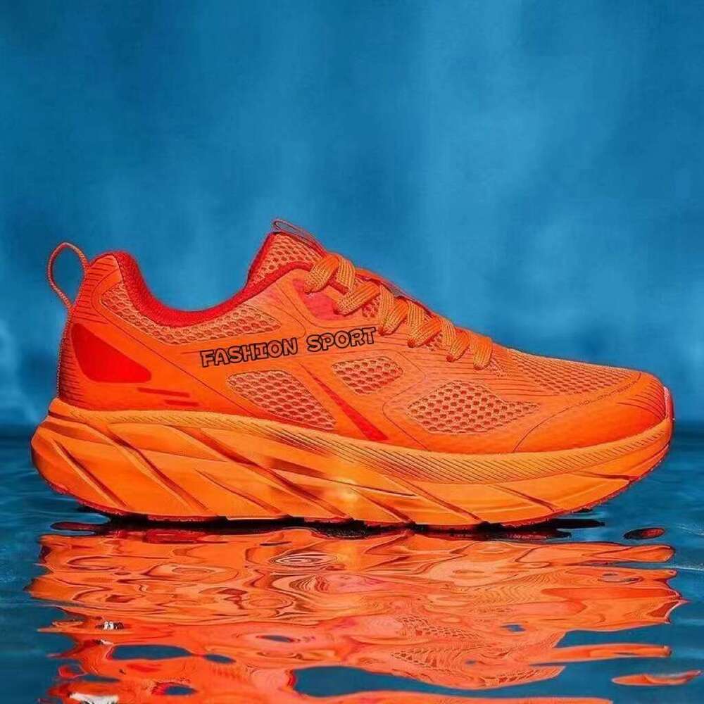 Large size soft running for men, spring thick soled shock-absorbing casual men's sports shoes, skipping rope fiess breathable shoes