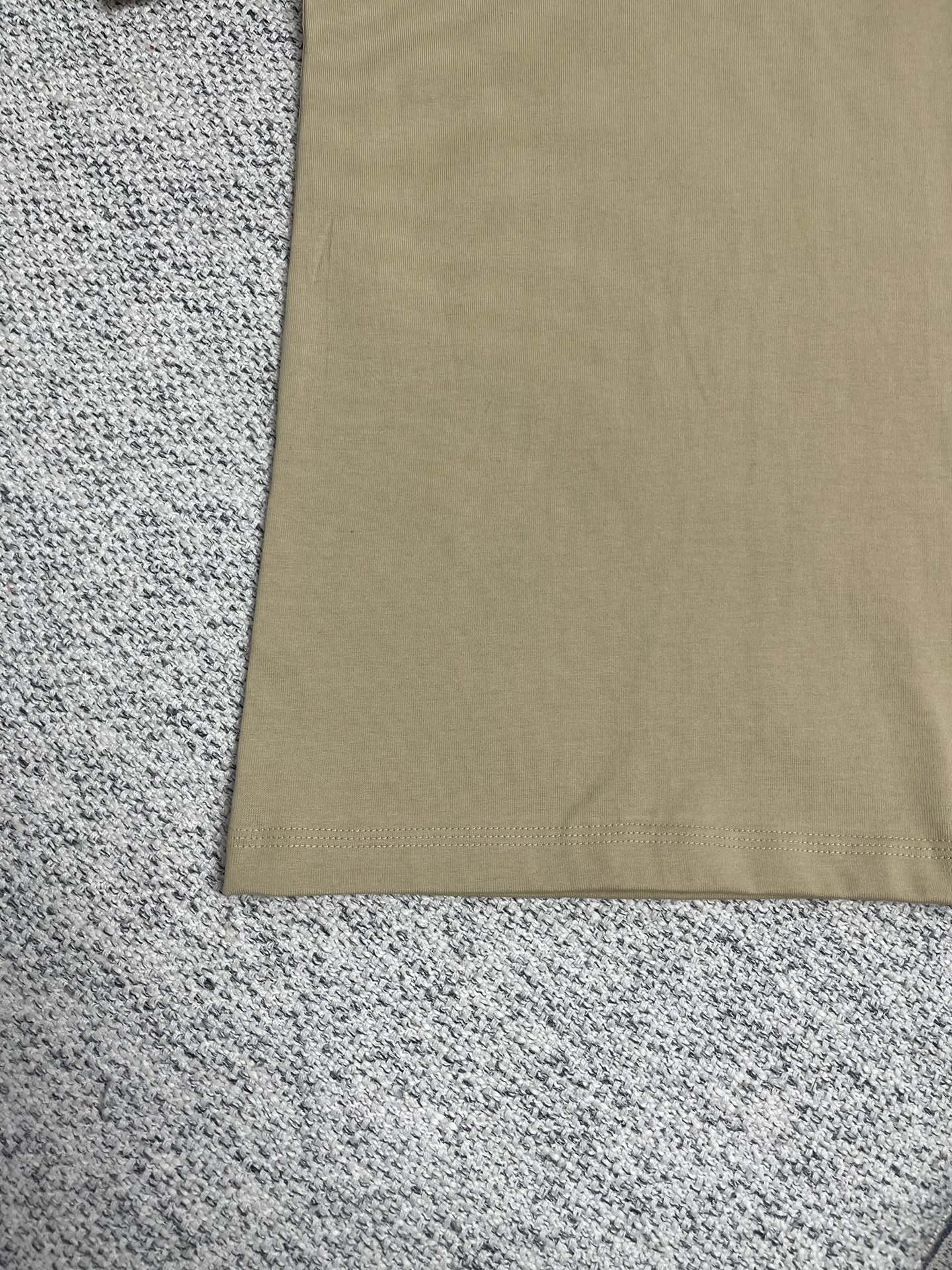 YJ3 2025 Charm Relaxed Fit Beige Cotton Jersey unisex T-SHIRT