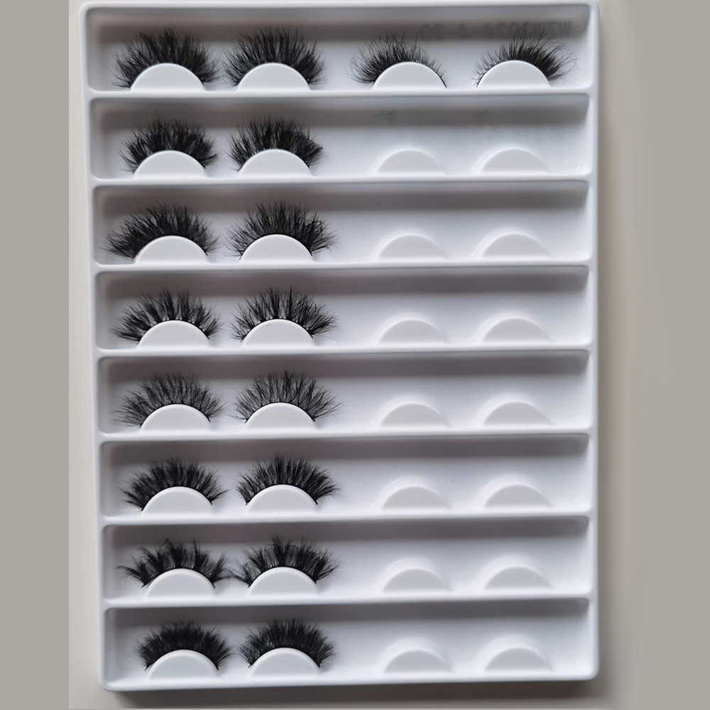 New product 7 pairs of fake eyelashes with thick exaggerated curls simulated eyelashes one-piece eyelashes W250324