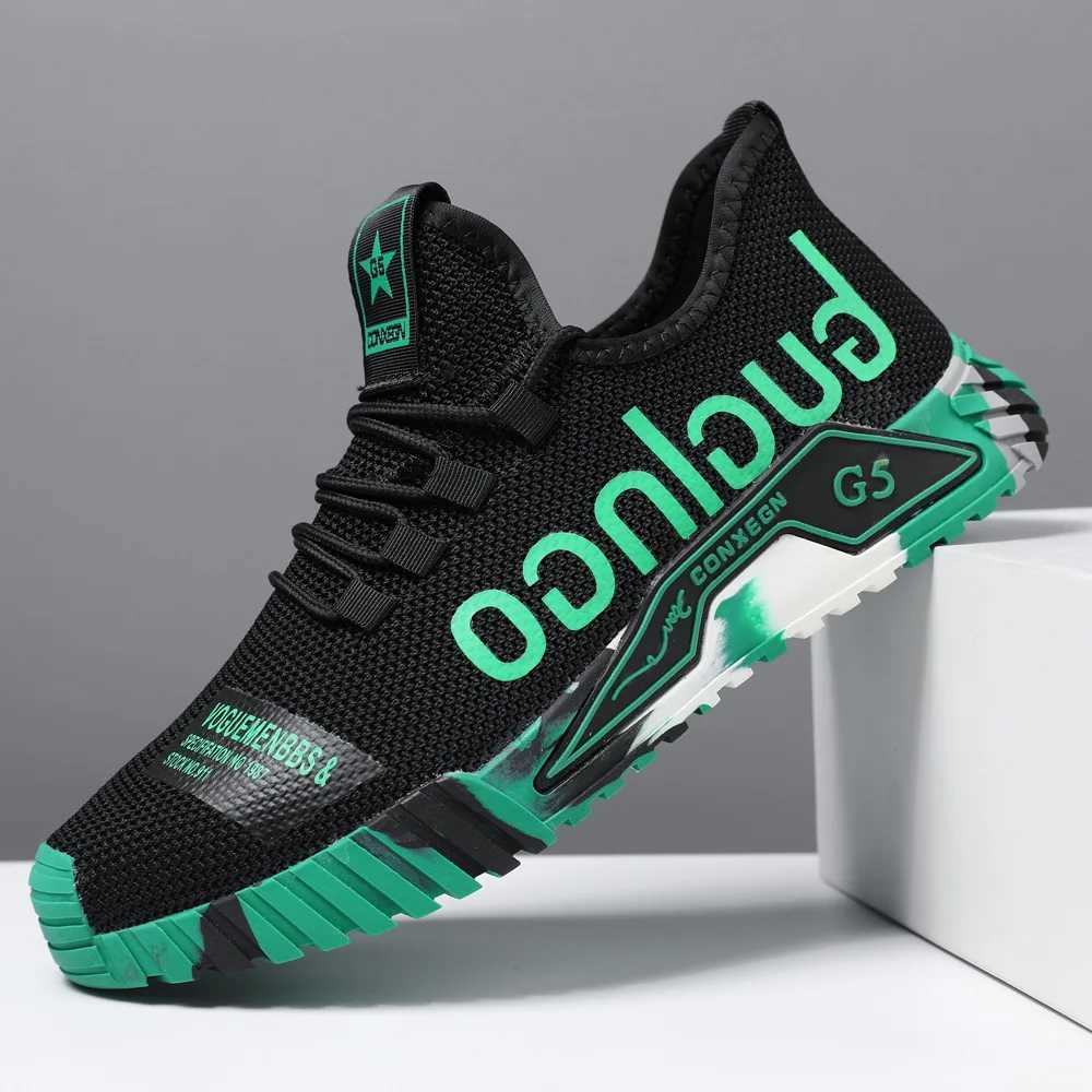 Mens lightweight sports shoes summer new breathable mesh mens sports shoes anti slip soft sole running shoes mens sports shoesXJ250324