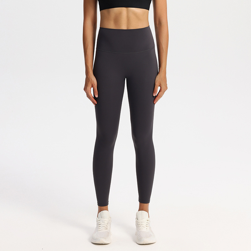2025S Fashion Designer Yoga Women s High Waist Hip Lifting Abdominal Compression New Nude Fitness Tights Sweat Absorbing And Moisture Absorbing Sports