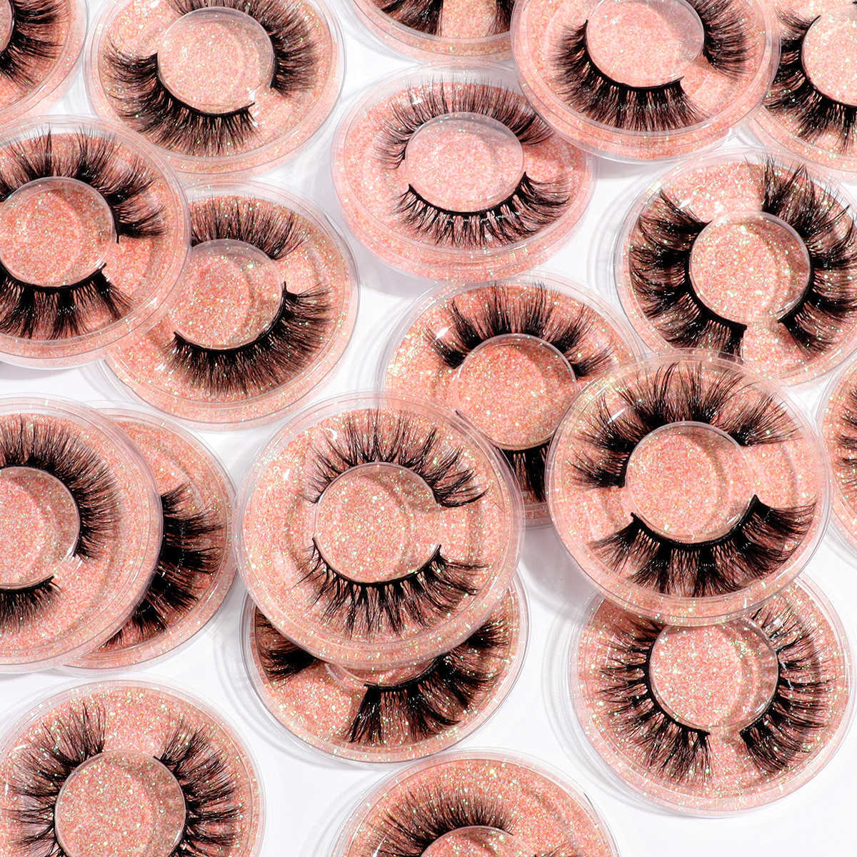 20 box combination set of thick and exaggerated false eyelashes thick eyelashes naturally curled eyelashes and curled eyelashes W250324