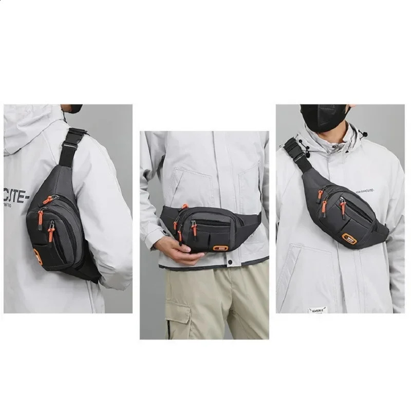 Sports waterproof waist bag work phone coin cross body bag outdoor running sports cross body bag 250318