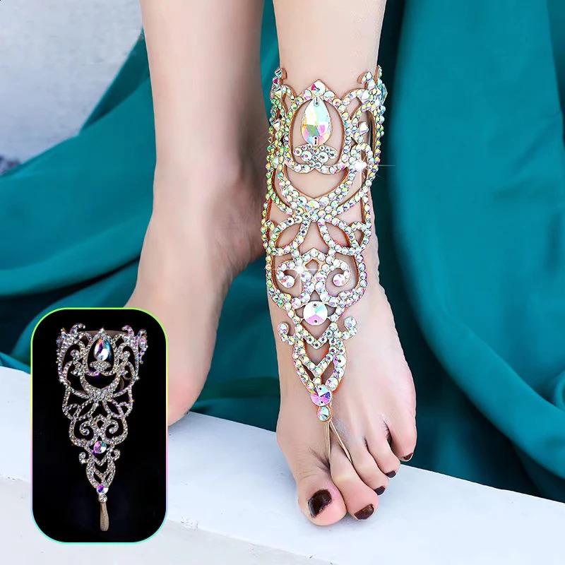 Belly Dance Hand Accessories Or Foot Accessories Female Adult High-end Diamond-Studded Bracelet/Anklet Performance Accessories 250318