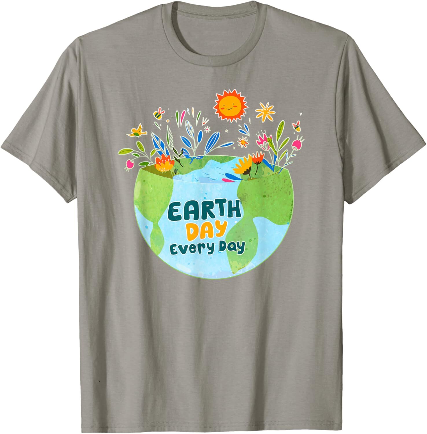 T shirt for Mens Celebrate Earth Day Every Day - Earth Day Graphic Tee Casual Tops Clothes Short sleeve cool