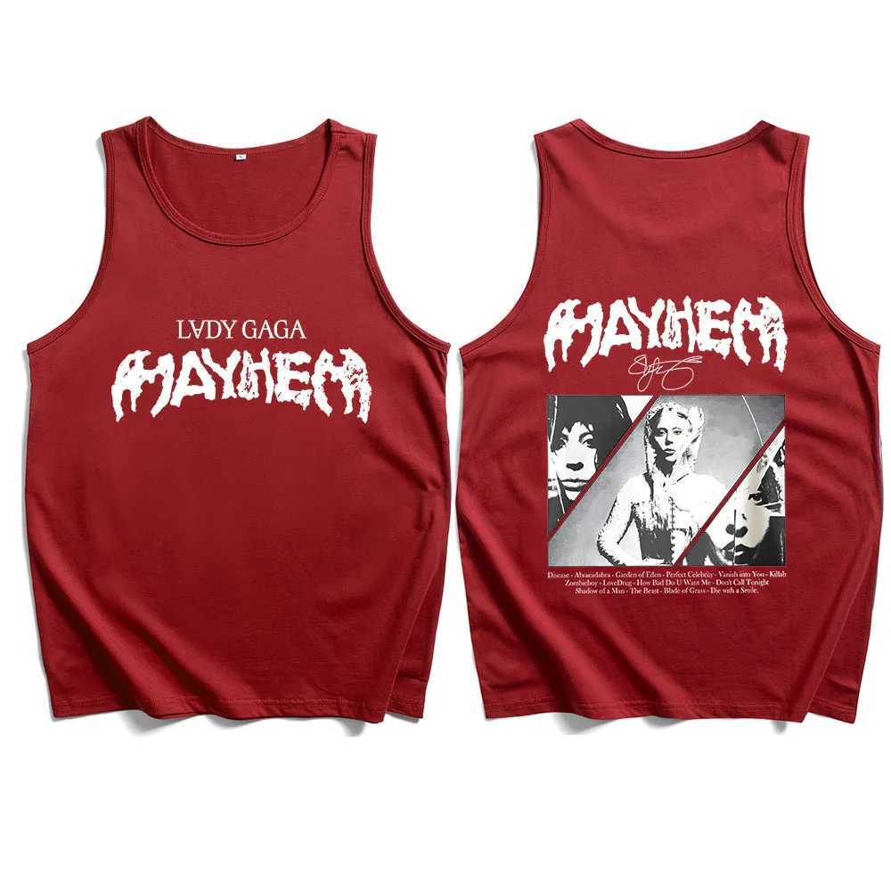 Lady Gaga MAYHEM 2025 Tank Top Mens Summer Casual Sleeveless T-shirt Fan Gift Top X250324