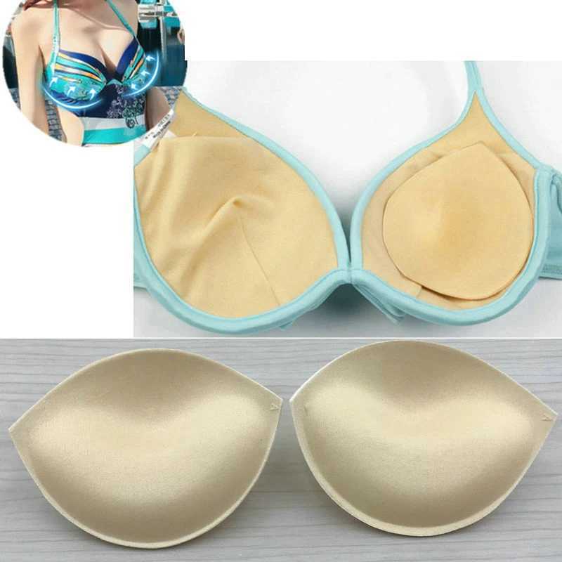 1 pair of sponge inserted bra pads for swimsuits bras push ups padded bras and female intimate accessoriesXJ250324