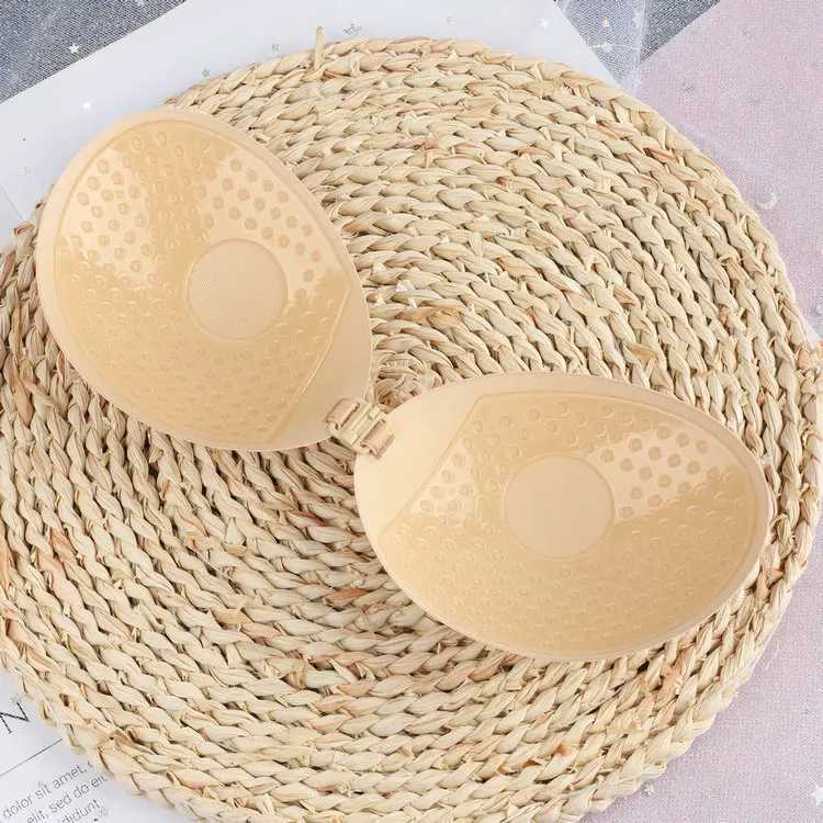 Thin and lightweight Nipple cover push breathable silicone invisible bra swimsuit wedding bra sticker sexy backless adhesive braXJ250324
