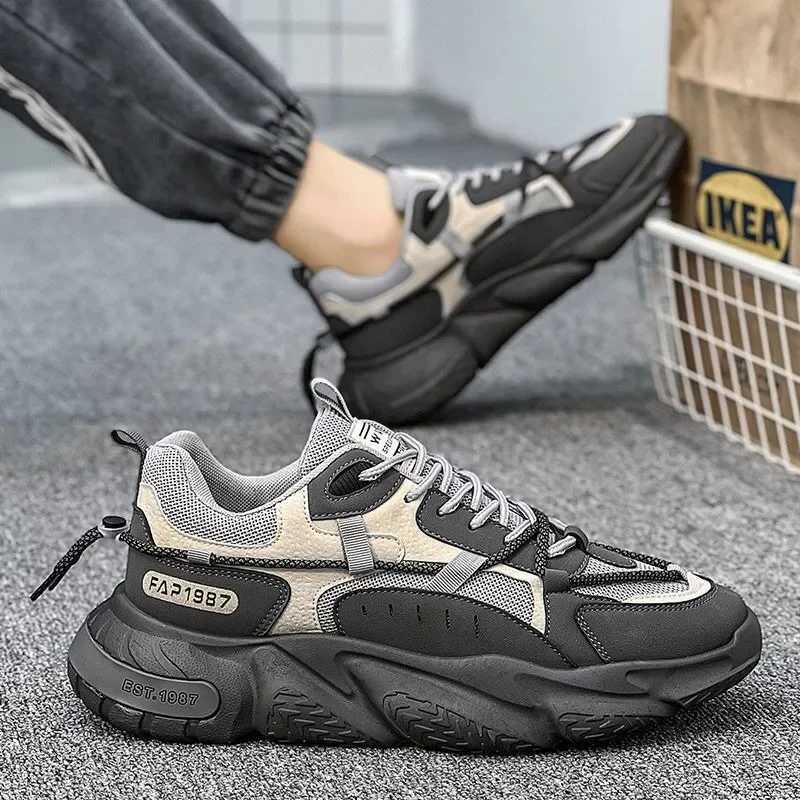 Mens sports shoes spring breathable and comfortable air Cushi running shoes outdoor non slip walking shoes ZapatillasXJ250324