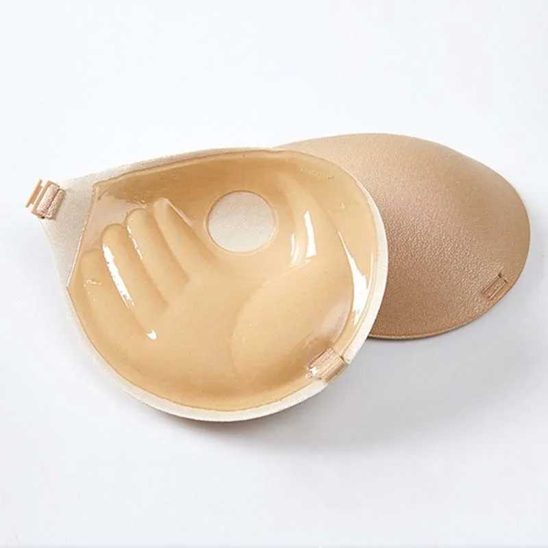 3cm thick palm cup invisible silicone bra adhesive strapless bra used for upward push without back cover nude black detachable braXJ250324