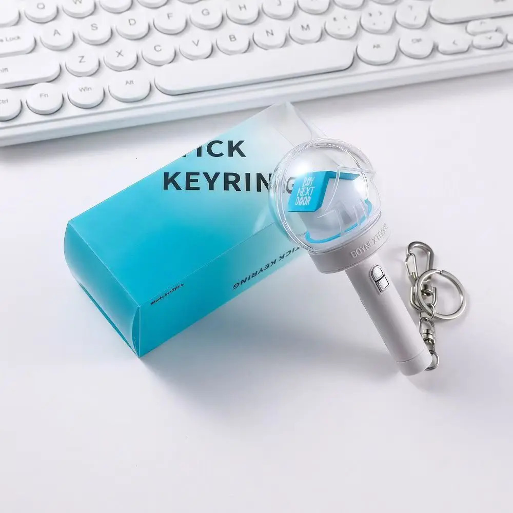 KPOP Lightstick Night Light Keychain Respondent Lollipop Hand Lamp Concert Light Stick Lamp Keyring Fans Collection 250324