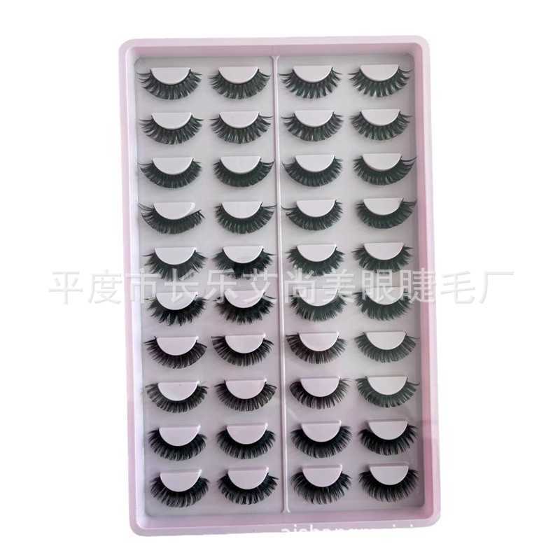Russian Curl False Eyelash DD Curl Thick and Stiff Style Hard Meme Stage Makeup Exaggerated Eyelash W250324