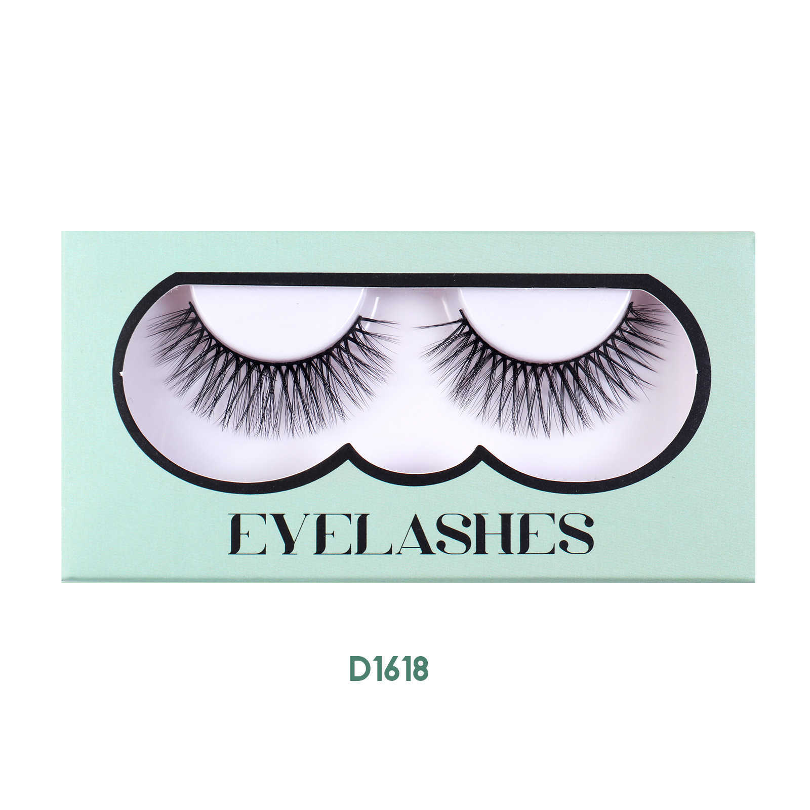 New 3D synthetic false eyelashes set thick curly messy simulated eyelashes W250324