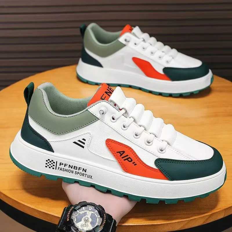 Thick sports shoes mens designer sports shoes Fi casual ultra-fine fiber leather fabric breathable height increase flat shoesXJ250324