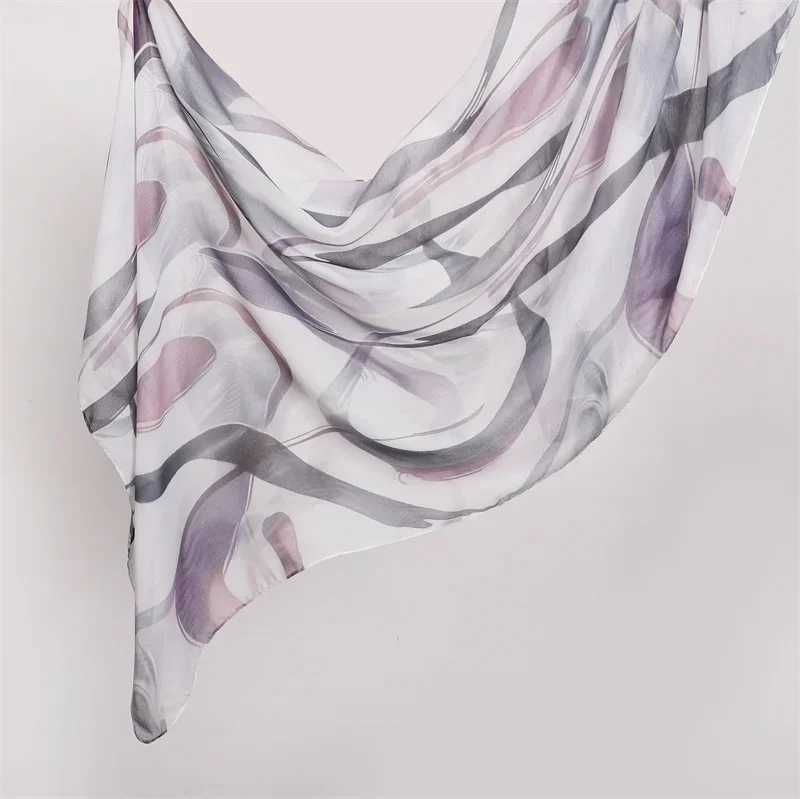 New agate stone printed Modal headscarf bra headscarf bra fashionable adhesive scarf wrapped in text chest headscarf X250324