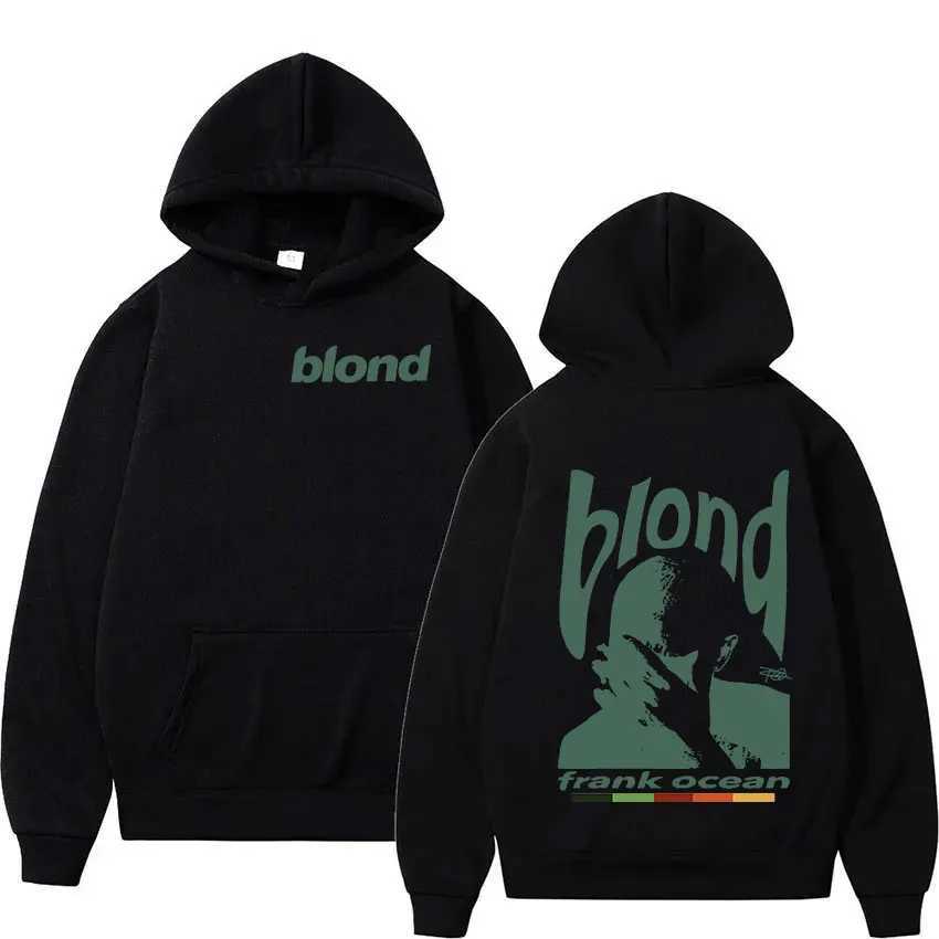 Rap singer Frank Retro Graphic Hoodie Mens Hip Hop Ocean Album Pullover Clothing Sweatshirt Y2k Unisex Blonde Fashion Super Large HoodieT250323