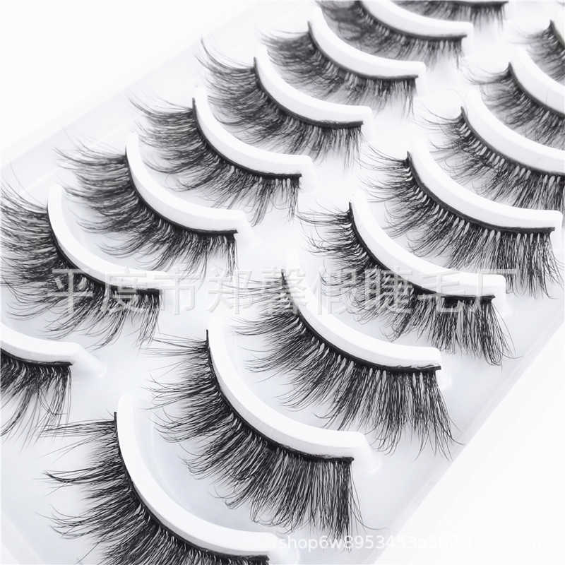 3D Stereoscopic 10 Pair False Eyelash Multi Layer Natural Curling Cross Eyelash FTD-8 W250324