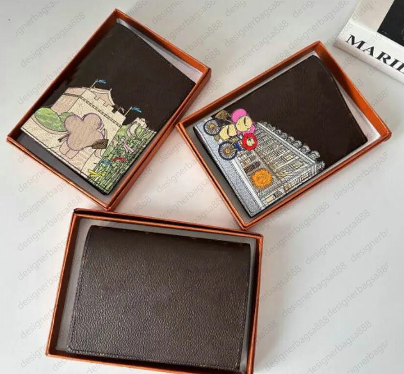 Wallet Women: 7A Multiple Card Holder, Credit Wallet, Black Fashion Passport Cover, ID Business Mini Coin Purse Designer Case with Box