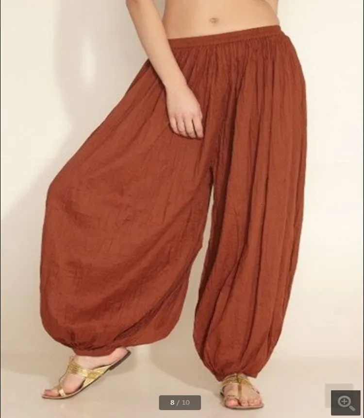 Urban leisure European and American womens pure cotton straight leg pants casual Harlan 250324Z