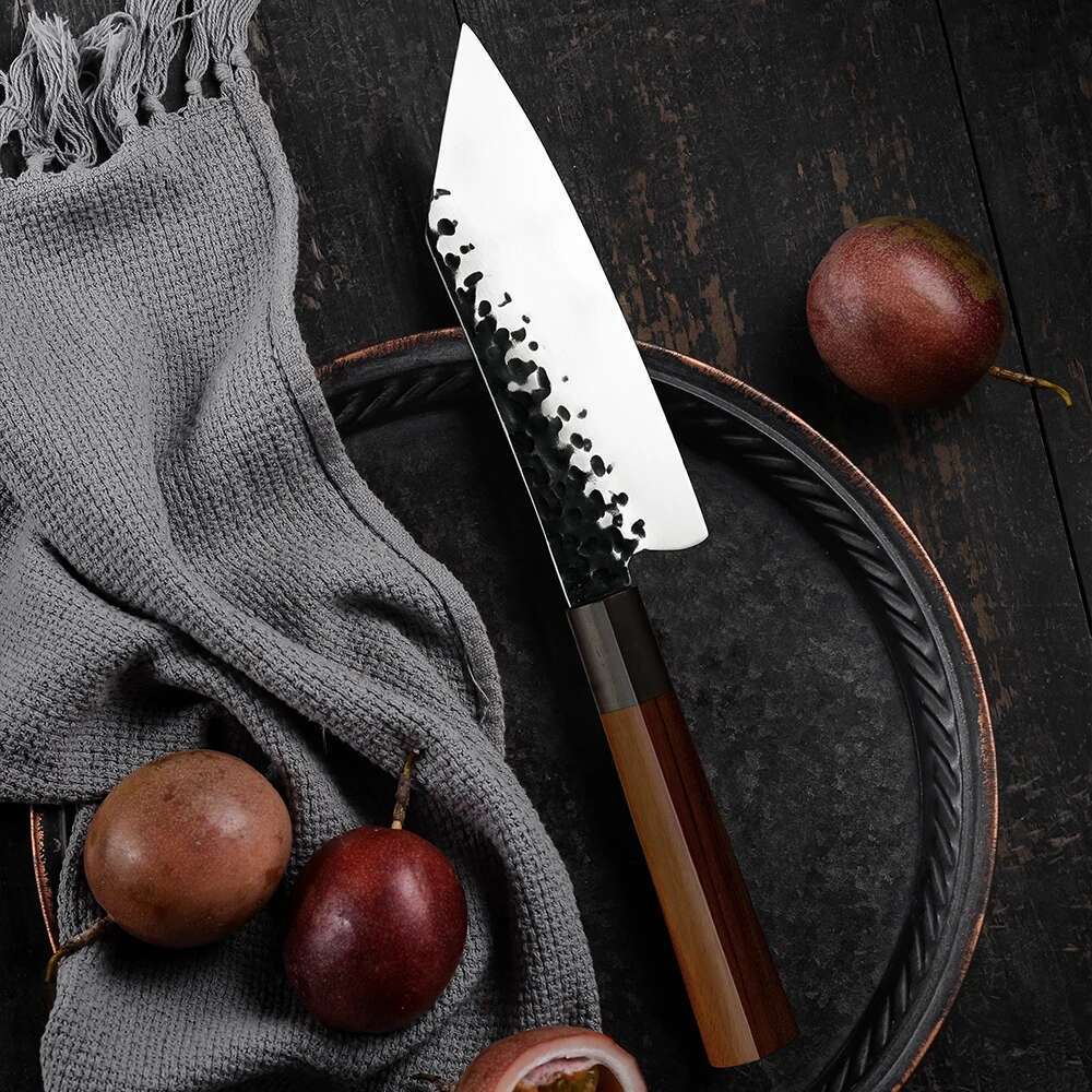 Grands 5.5 Inch Handmade Forged High Carbon Kiritsuke Kitchen Chef Knife Meat Fruit Fish Vegetables Cutter