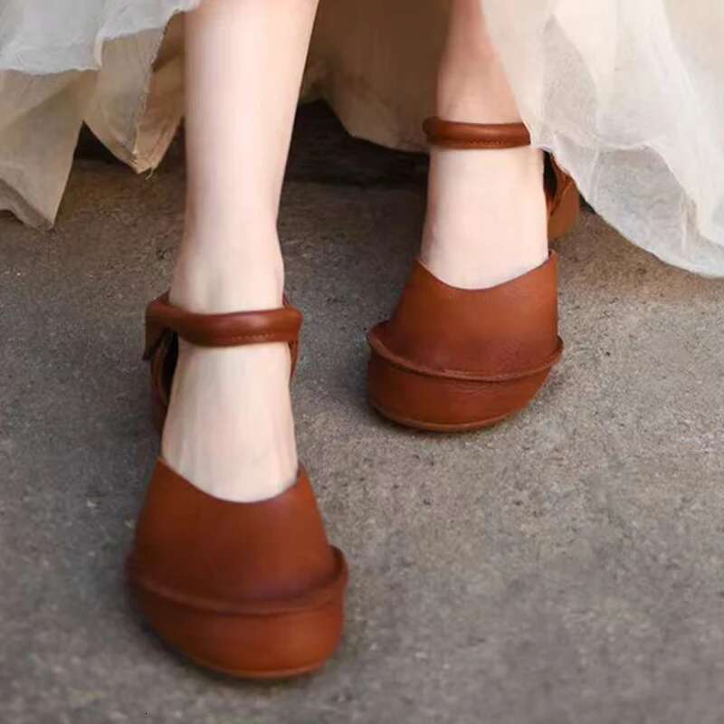 Women Heeled Sandals Chunky Designer Woman Elegant Summer New 2025 Pumps Fashion Mary Jane Shoes Dress Sandalias De Mujer