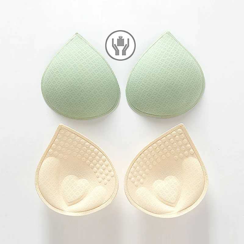 Bikini bra pads chest coasters womens shirt inserts accessories reusable bra inserts droplet shaped breast underwearXJ250324