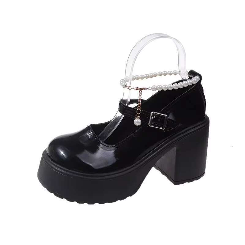 Fashionable White Chunky Platform High Heels Women's New Autumn/Winter Mary Jane Comfortable Sneakers