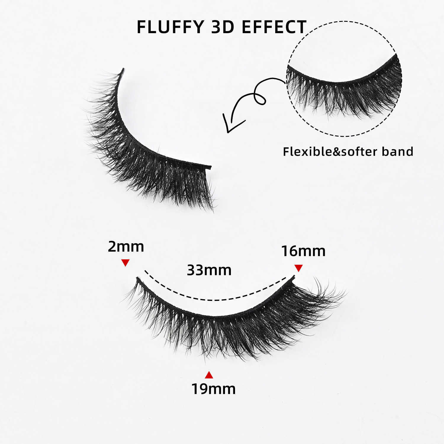Cats Eye Thick Eyelash 10 Pair Set Imitation True and False Eyelash Natural Curling and Curling Eyelash W250324