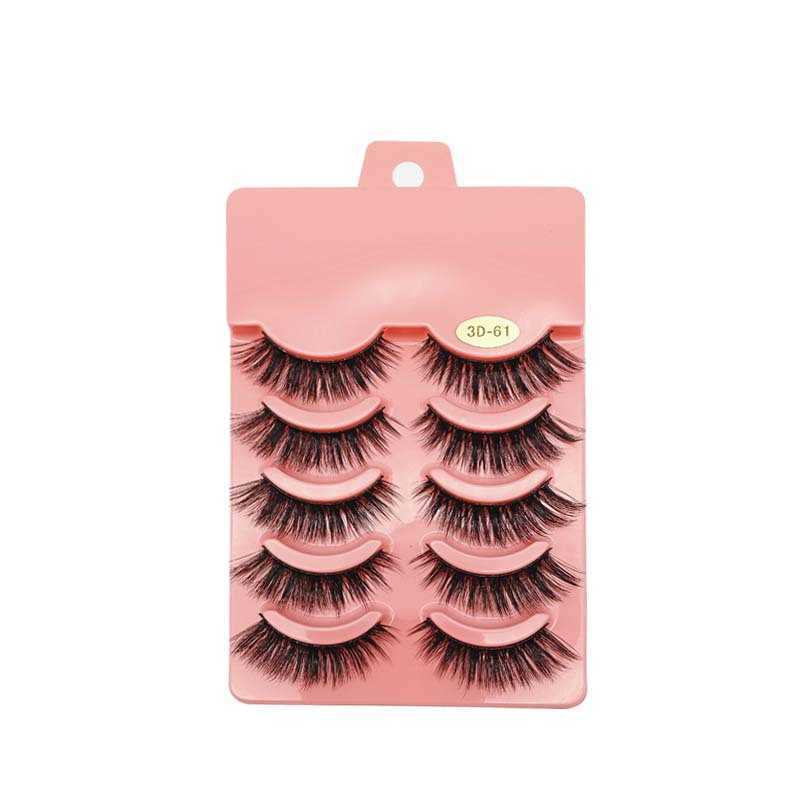 3D false eyelashes thick curling five pairs of powder box eyelashes available W250324