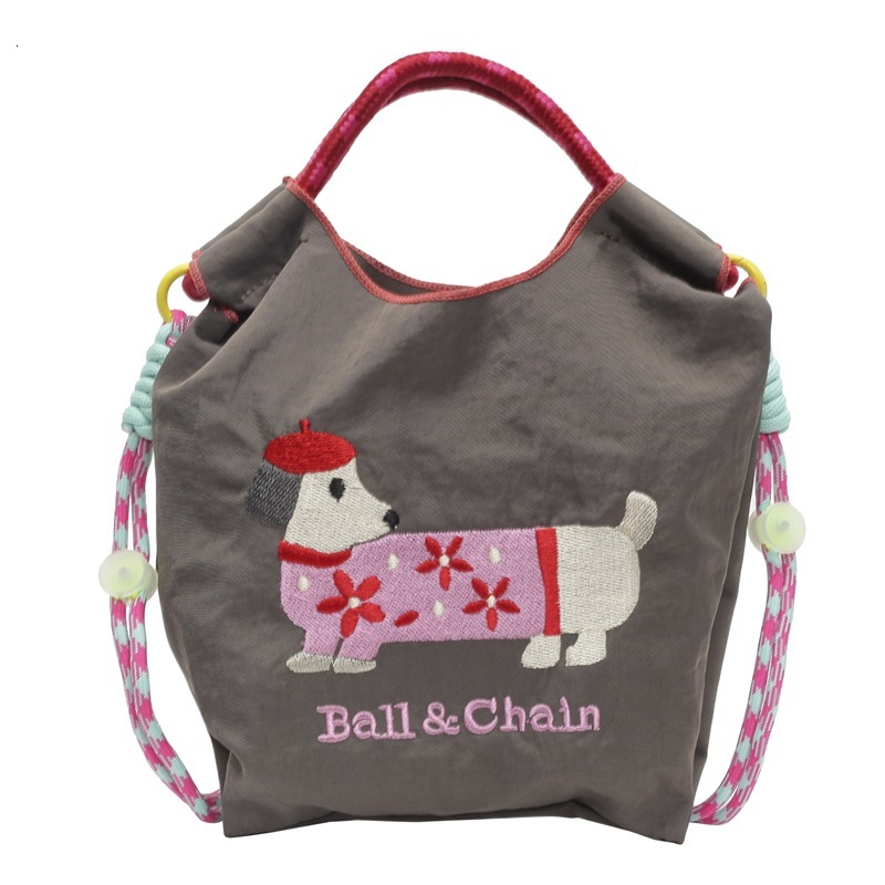2025S Fashion Designer High Round Embroidered Shopping Nylon Waterproof Tote Bag Environmentally Friendly Folding Portable Hand Held Shoulder Bag
