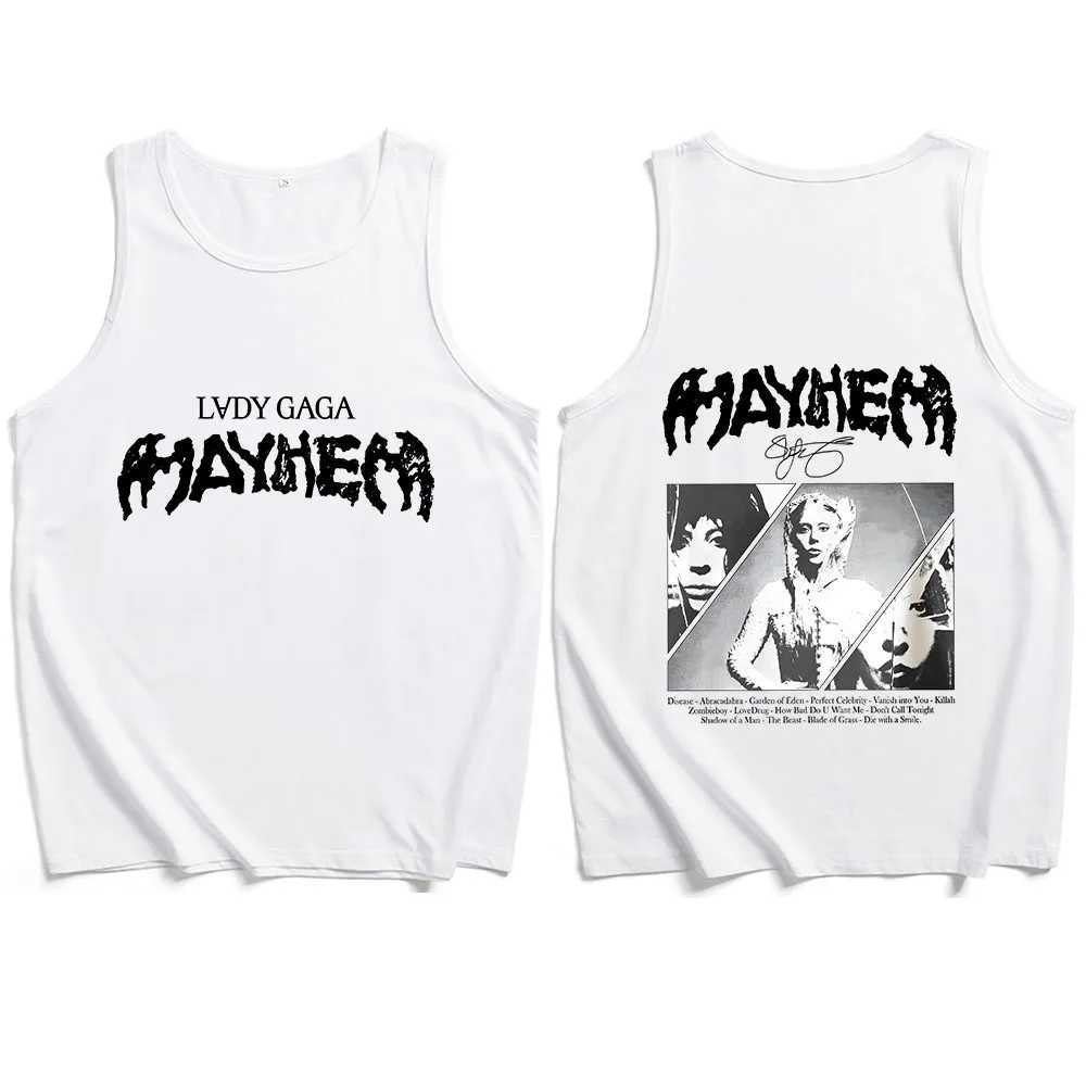 Lady Gaga MAYHEM 2025 Tank Top Mens Summer Casual Sleeveless T-shirt Fan Gift Top X250324
