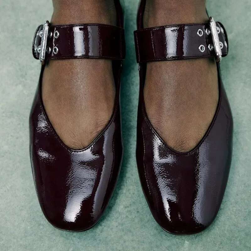 Flats New Leopard Print Comfortable Soft Round Toe Flat Ballet Mary Jane Shoes for Women atos De Mujer