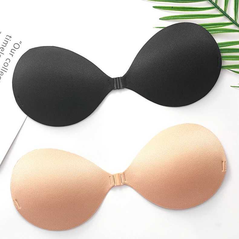 3cm thick palm cup invisible silicone bra adhesive strapless bra used for upward push without back cover nude black detachable braXJ250324