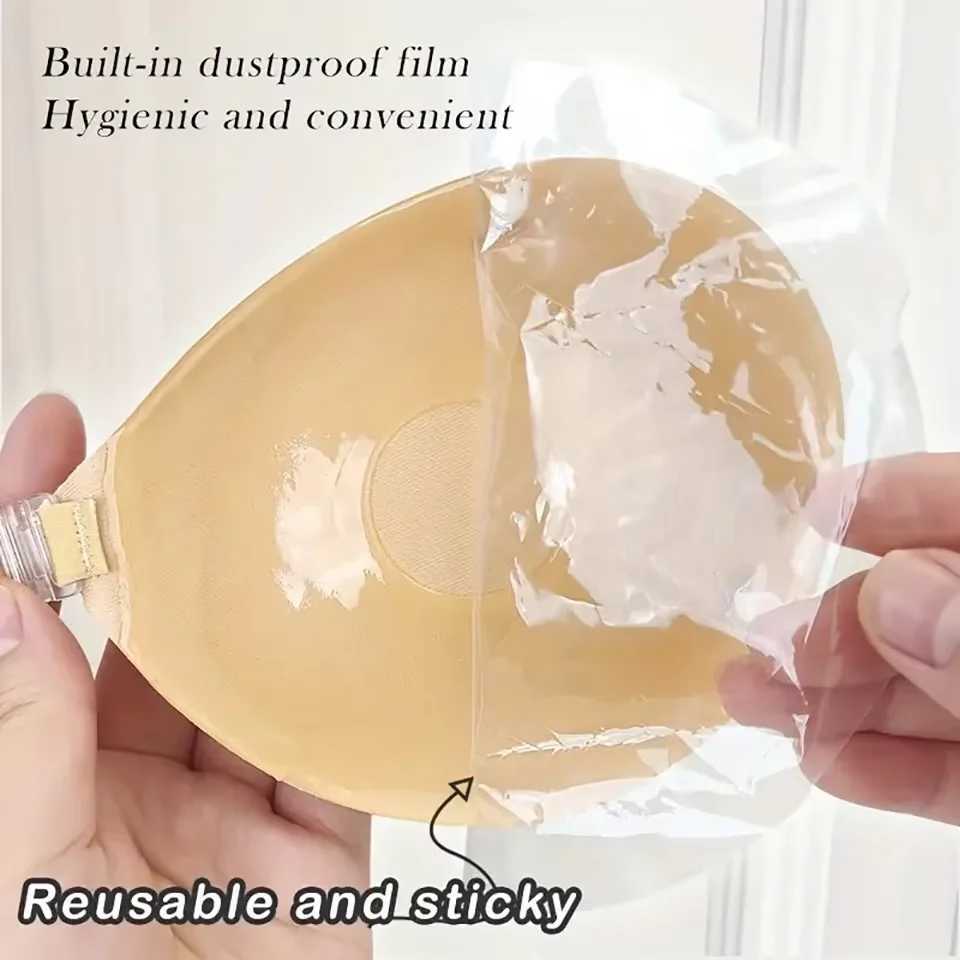 Push up front button adhesive bra bra lifting cushion cover adhesive chest tape chest sticker strapless braXJ250324