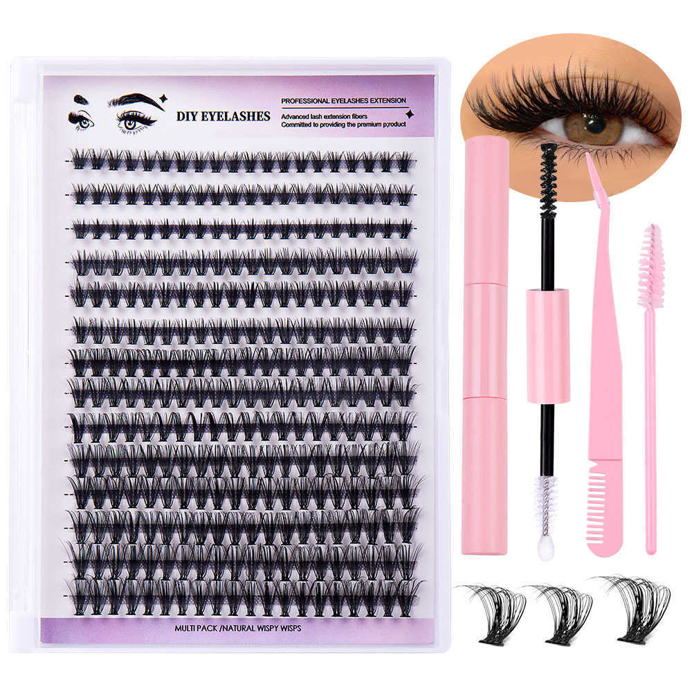 Fake eyelash simulation thick DIY eyelash segmented single cluster grafting fake eyelashes W250324