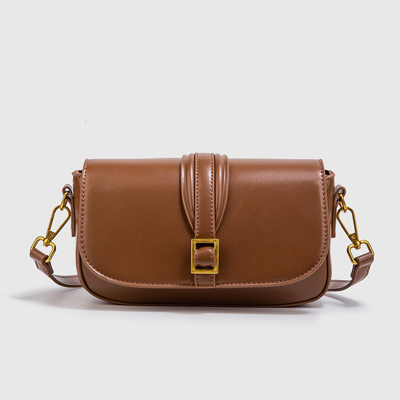 Family New Product Tofu Green Classic Buckle Decoration One Shoulder Crossbody Mini Versatile Small Square Bag