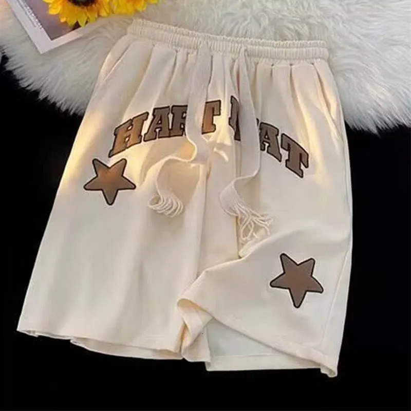 American street sports shorts mens summer loose fit national fashion basketball high sweatpants five season pants 250312