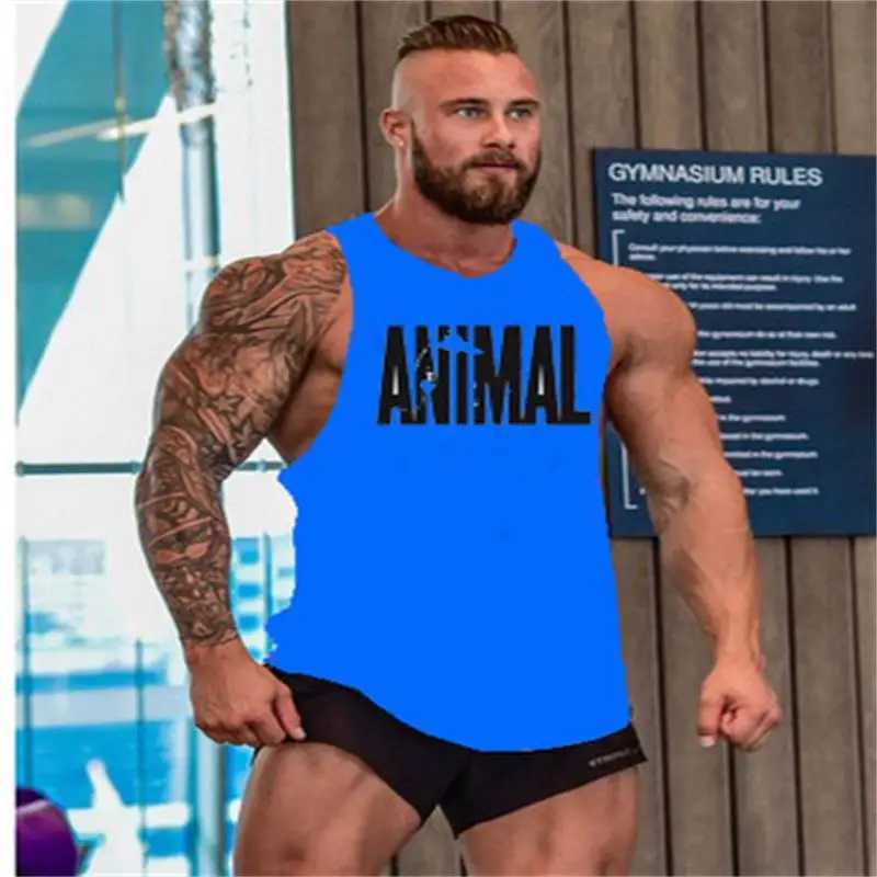 Brand gym mens back vest muscle vest fashion sleeveless striped clothing bodybuilding single body fitness sweatshirt X250324