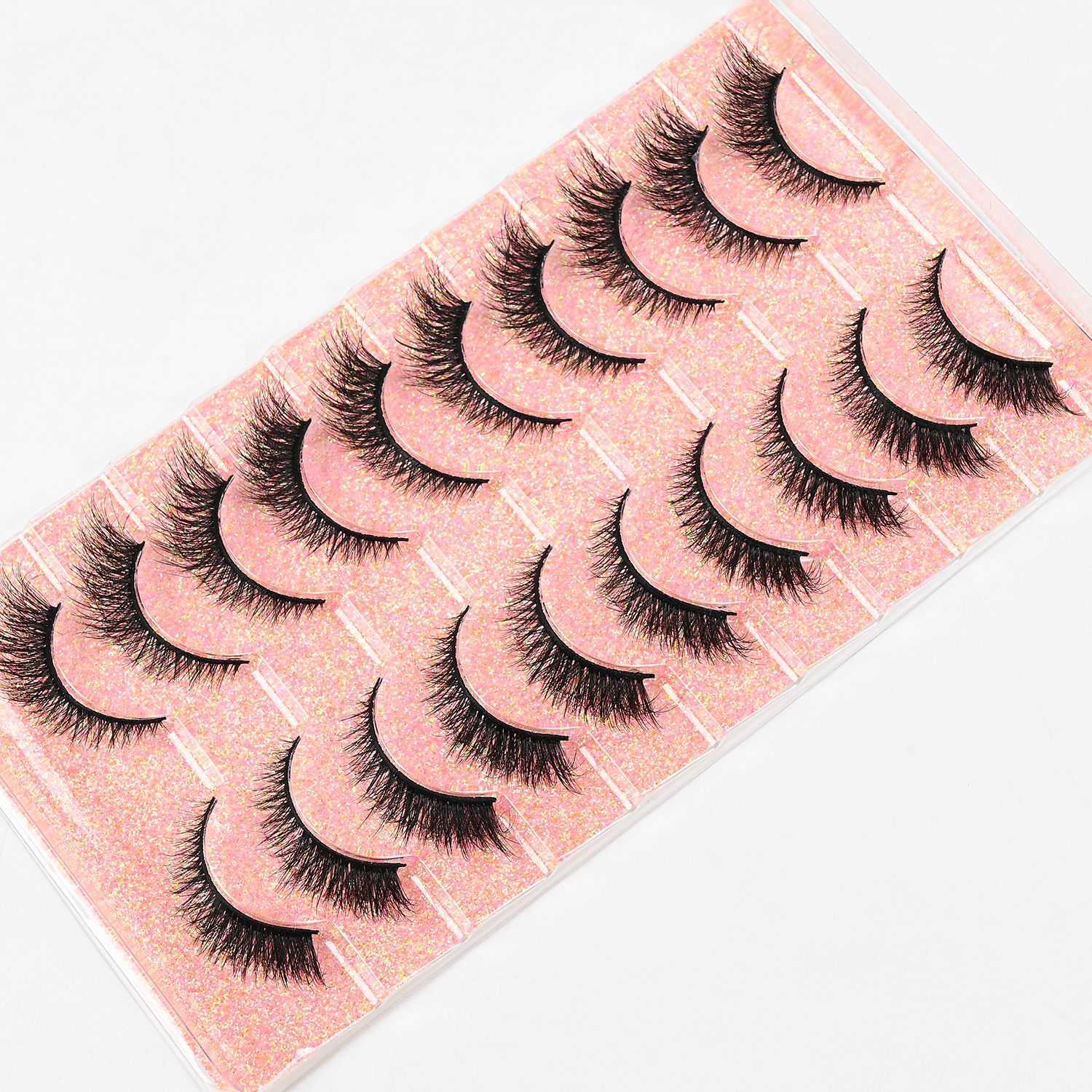 Cats Eye Thick Eyelash 10 Pair Set Imitation True and False Eyelash Natural Curling and Curling Eyelash W250324