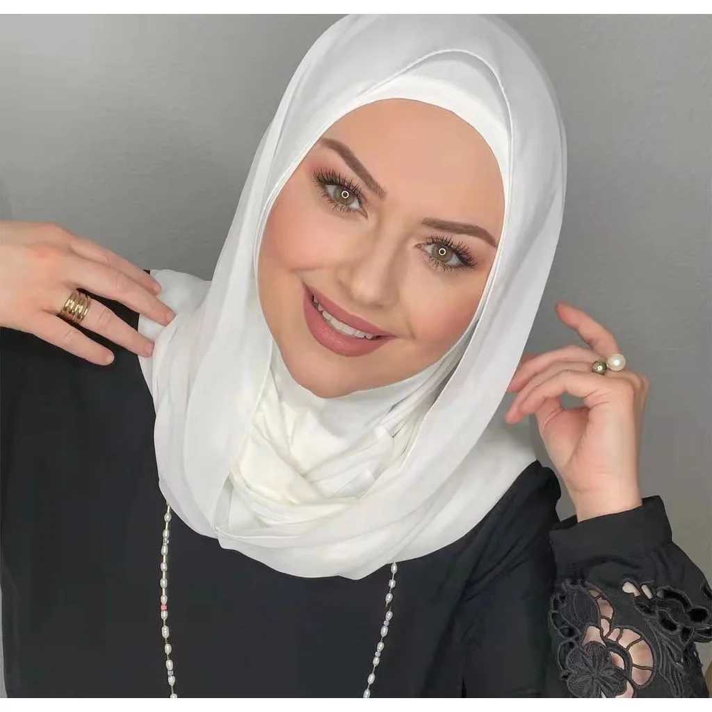 Modal headscarf Abaya satin headscarf Wan Abayas Jersey scarf Islamic dress warm turbine headscarf instant wrap shawl X250324