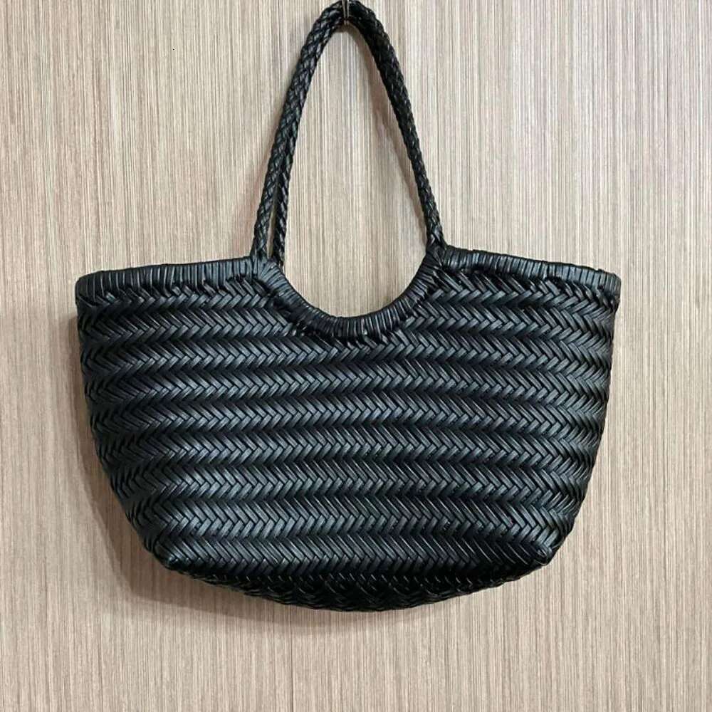 Fashion Handbags Woman Cow Second Layer Split Leather Weave Shopping Basket Tote Purse Handle Bags