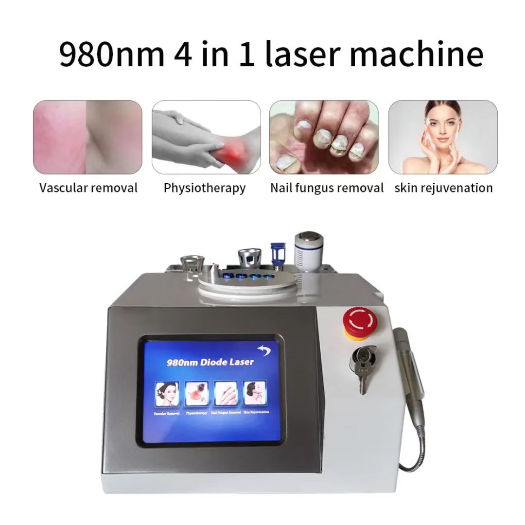 Diode laser vein removal spider treatment 980nm laser face lifting skin rejuvenation salon use