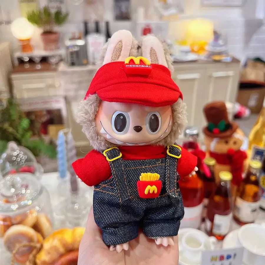 without shoes)) Suitable for cute 17cm Labubu clothing casual set V1 V2 sliding set sports set Suitable for Labubu clothing Labubu Ropa accessoriesXJ2