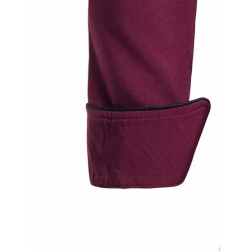 2024 Spring New Mens Long Sleeve Shirt Fashion Stand up Collar Diagonal Button Business Casual Shirt X250324