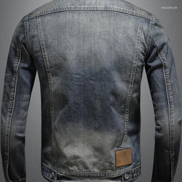 Men's Jackets High Quality Spring Fashion Casual Sports European And American Zip-up Denim Jacket M-4XL For Men Mens