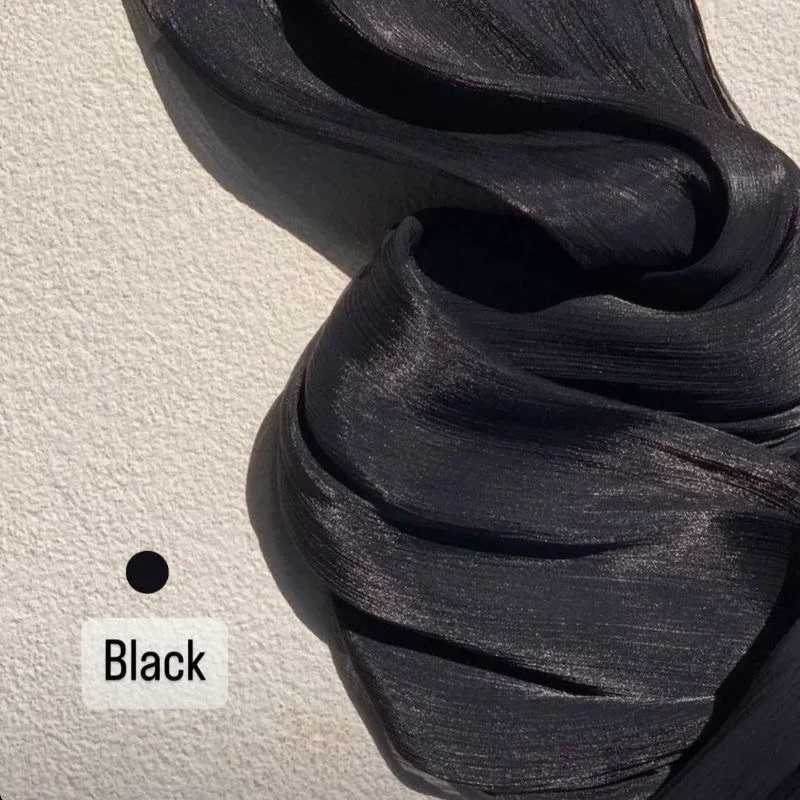 Muslim Fashion Headscarf Scarf 175 * 75cm Muslim Bun Islamic Glitter Silk Shawl Luxury Scarf X250324