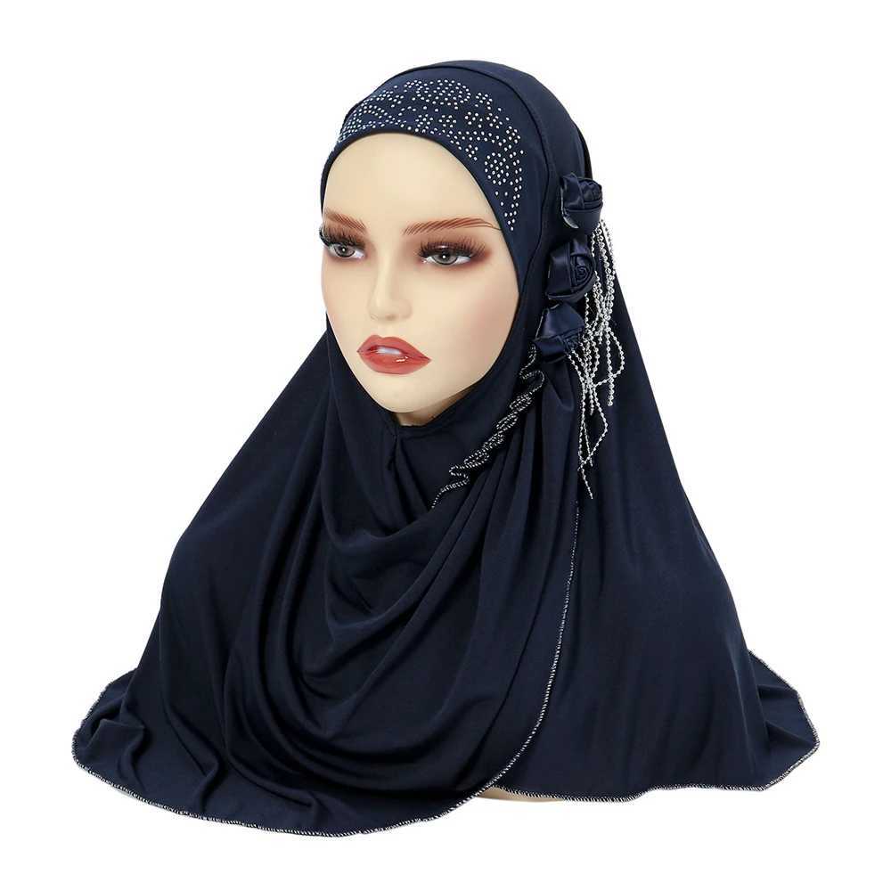 The latest Wens headscarf and Diamon floral fashion instant Islamic Muslim headscarf classic womens headscarf shawl RIMAIRE X250324