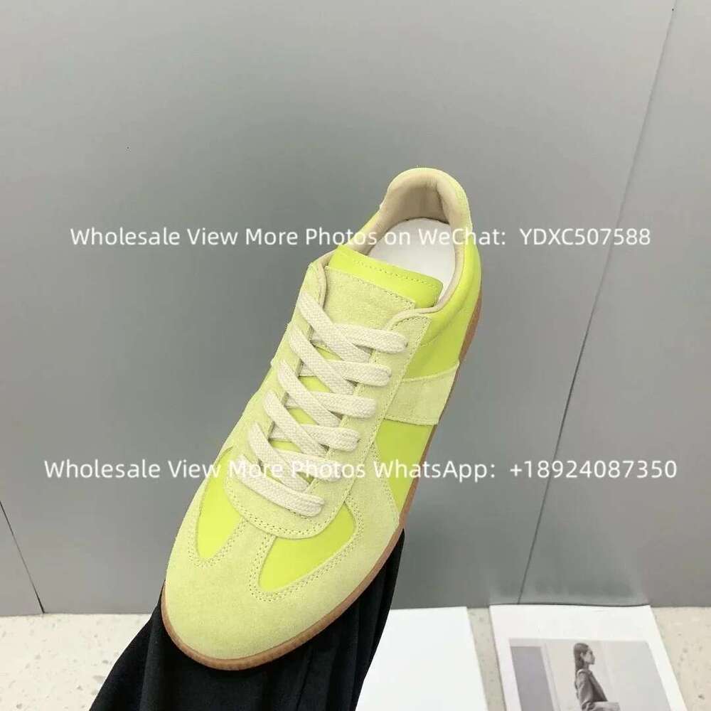 High quality new leather flat bottom casual small white women lace up Slip-on shoe German training board shoes men