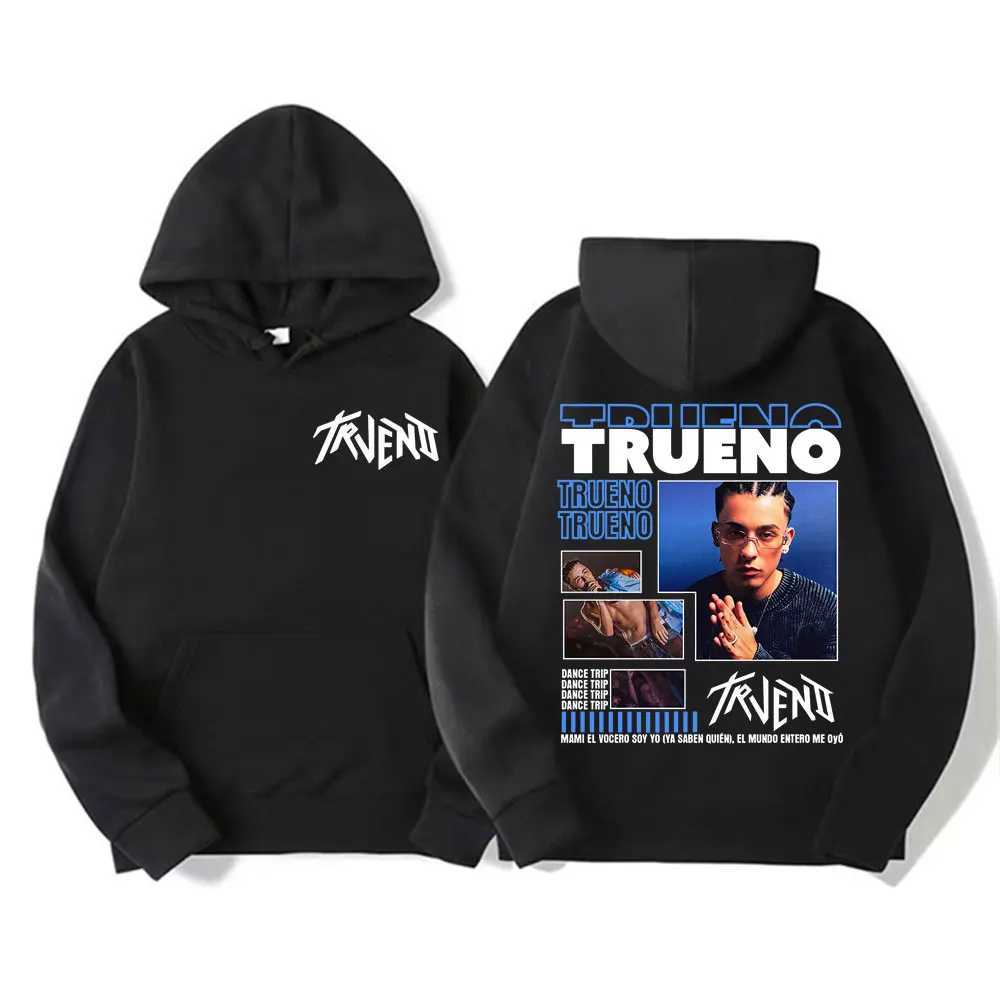 Rap singer Trueno Graphic Hoodies mens hip-hop fashion retro sportswear mens Harajuku womens cool oversized casual hoodieT250323